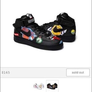 Supreme Airforce one mids NBA X SUPREME